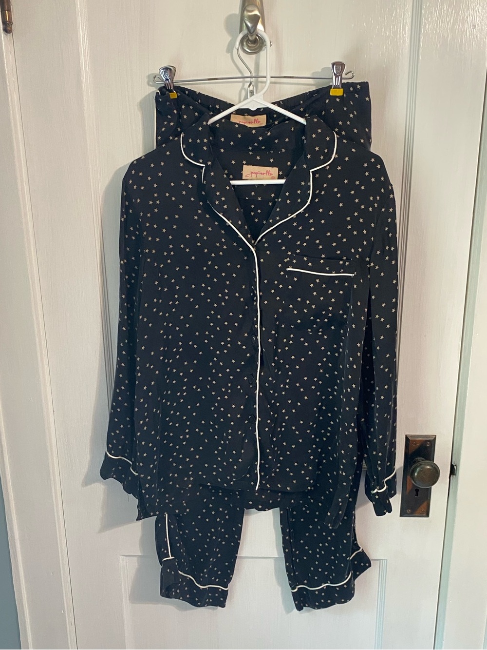 Papinelle silk starry pajamas